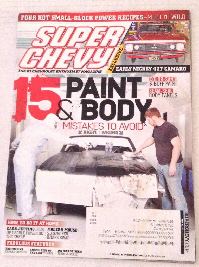 Super Chevy Magazine Carb-Jetting Nickey 427 Camaro May 2012 030417NONRH