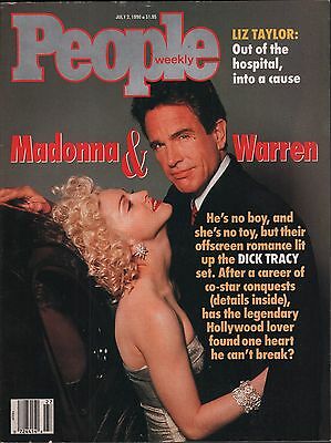 People Weekly July 2 1990 Liz Taylor, Madonna, Dick Tracey w/ML VG 012916DBE