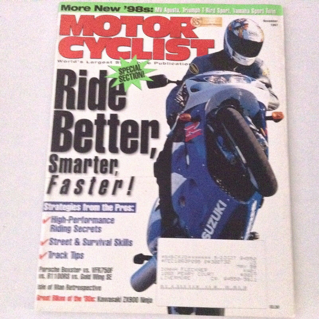 Motor Cyclist Magazine High Riding Secrets November 1987 062217nonrh2