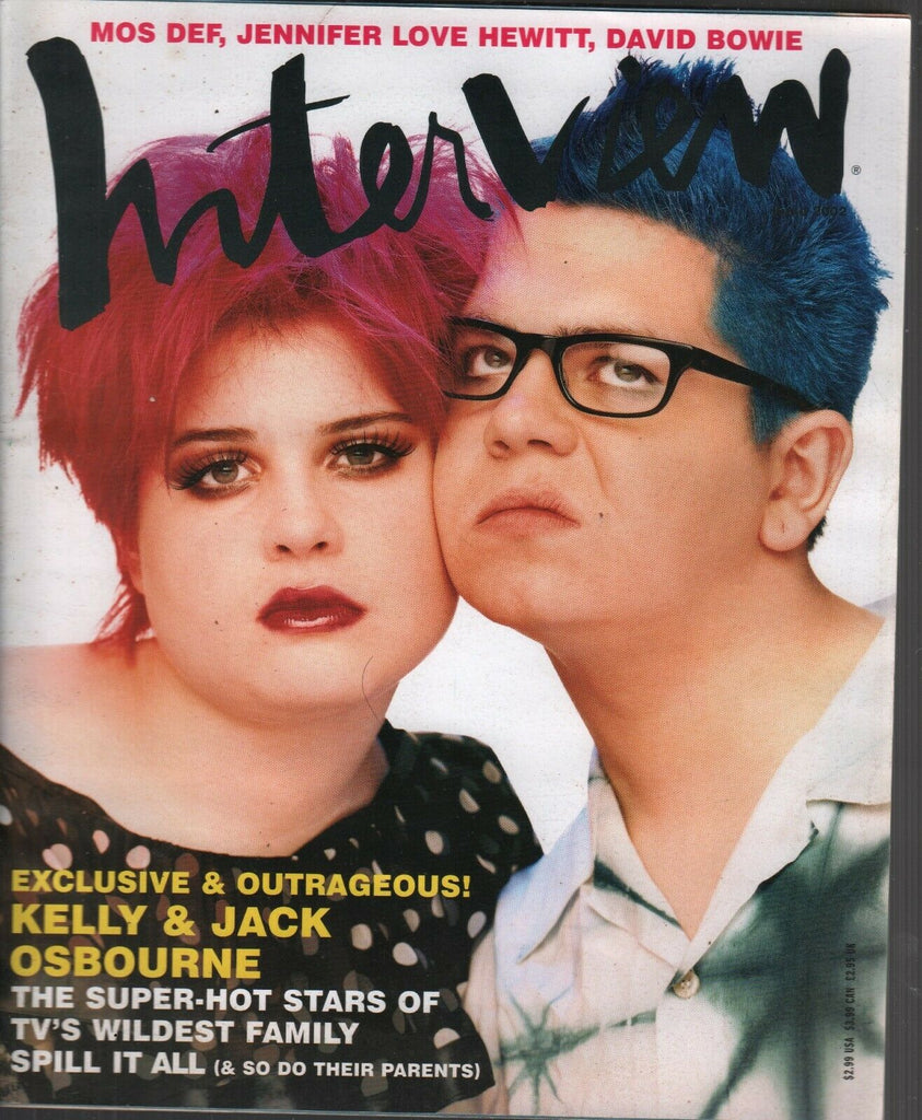 Interview Fashion Magazine June 2002 Jack & Kelly Osbourne 100219AME2