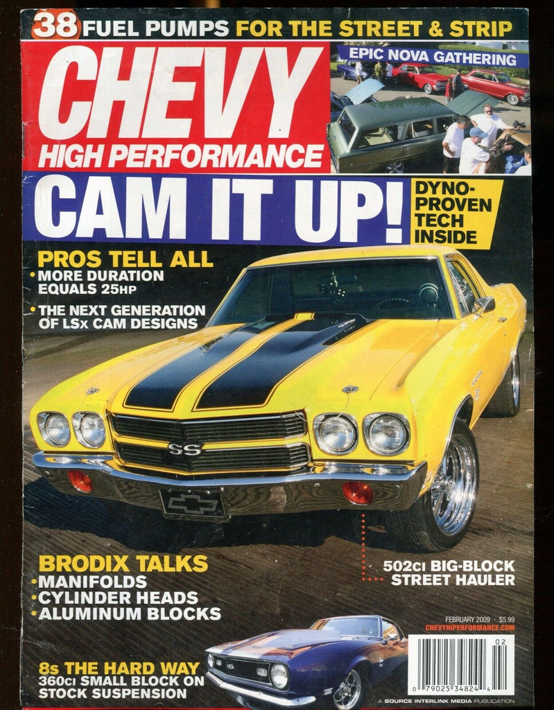 Chevy High Performance Magazine February 2009 Cam It Up! EX No ML 030117nonjhe