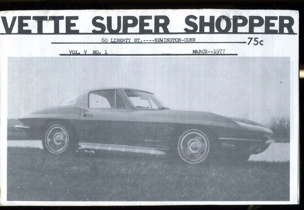Vette Super Shopper Corvette March 1977 EX 030117nonjhe