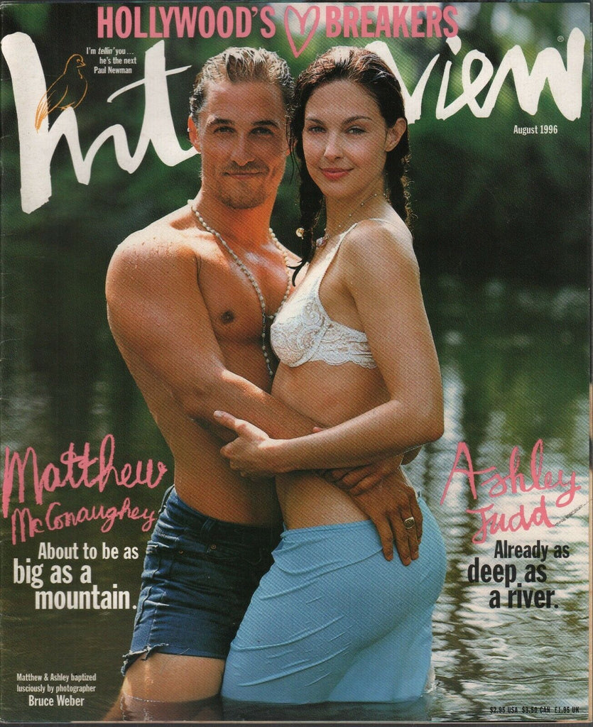 Interview August 1996 Matthew McConaughey Ashley Judd Bruce Weber 090419AME