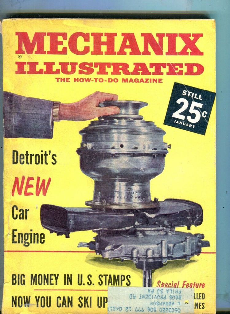 Mechanix Illustrated Magazine January 1961 Detroit's New Car Engine 062017nonjhe