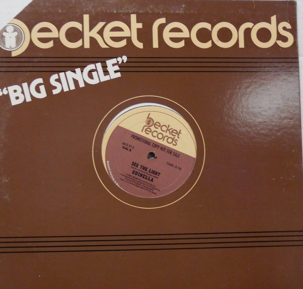 Quinella See the Light 33 RPM PROMO BKS012 Becket Records 091216LLE