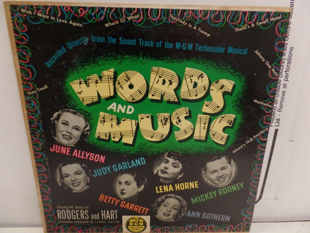 Words and Music Selections From The Film Mickey Rooney 10"33rpm 092016DBL