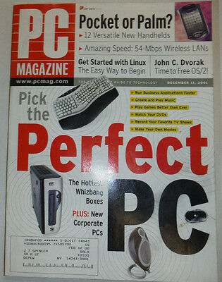 Pc Magazine Pefect PC & John C. Dvorak December 2001 032015R