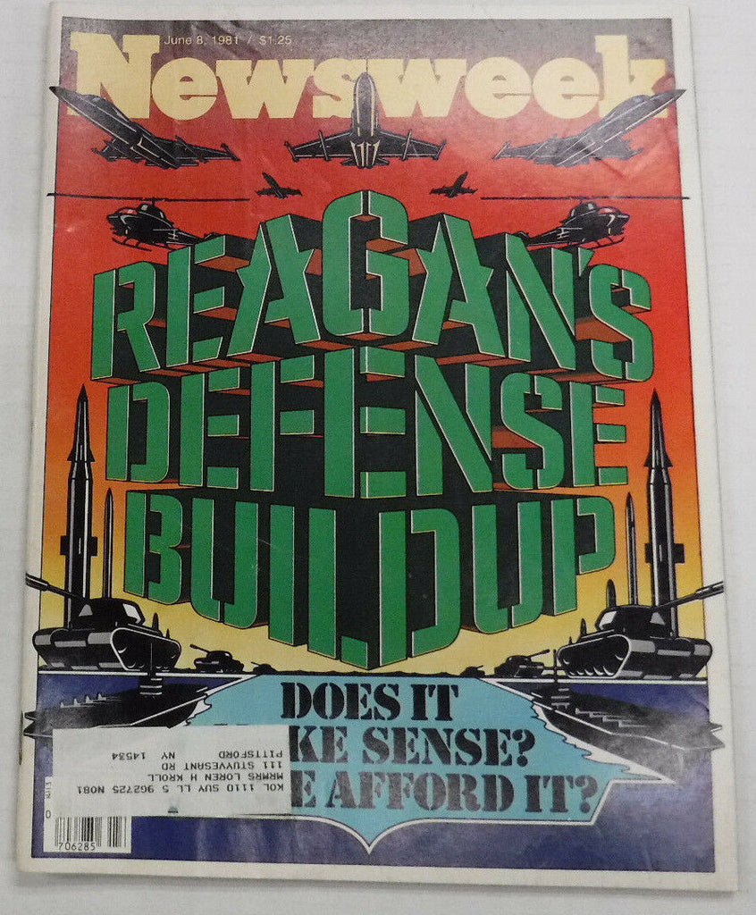 Newsweek Magazine Ronald Reagan June 8, 1981 100716R2