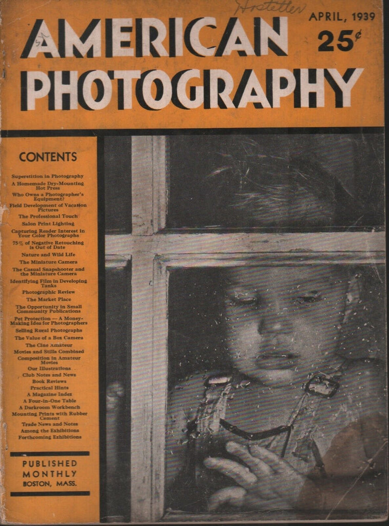 American Photography April 1939 Walter F Stein 111418AME