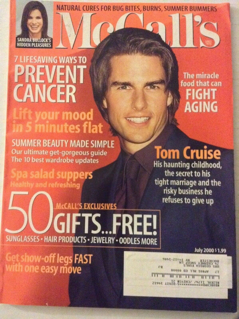 Mccall's Magazine Tom Cruise Sandra Bullock July 2000 040319nonrh