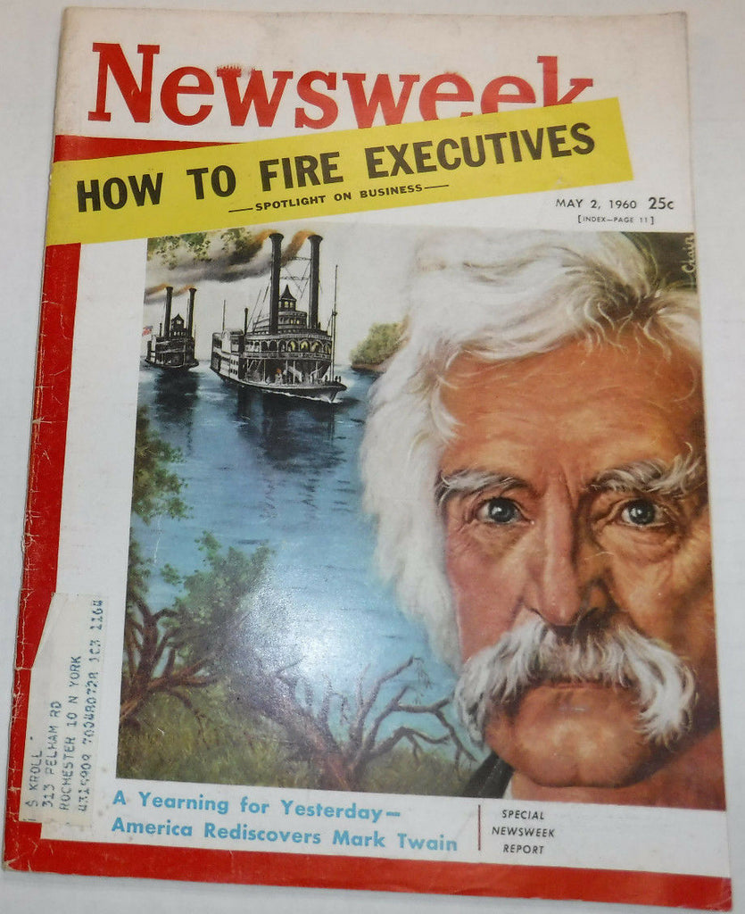 Newsweek Magazine How To Fire Executives May 2, 1960 100716R2