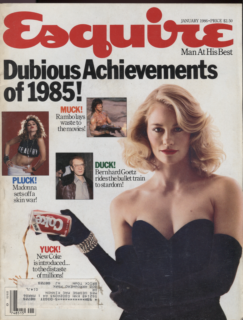 Esquire January 1986 Madonna Bernhard Goetz Lee Eisenberg 040620DBE