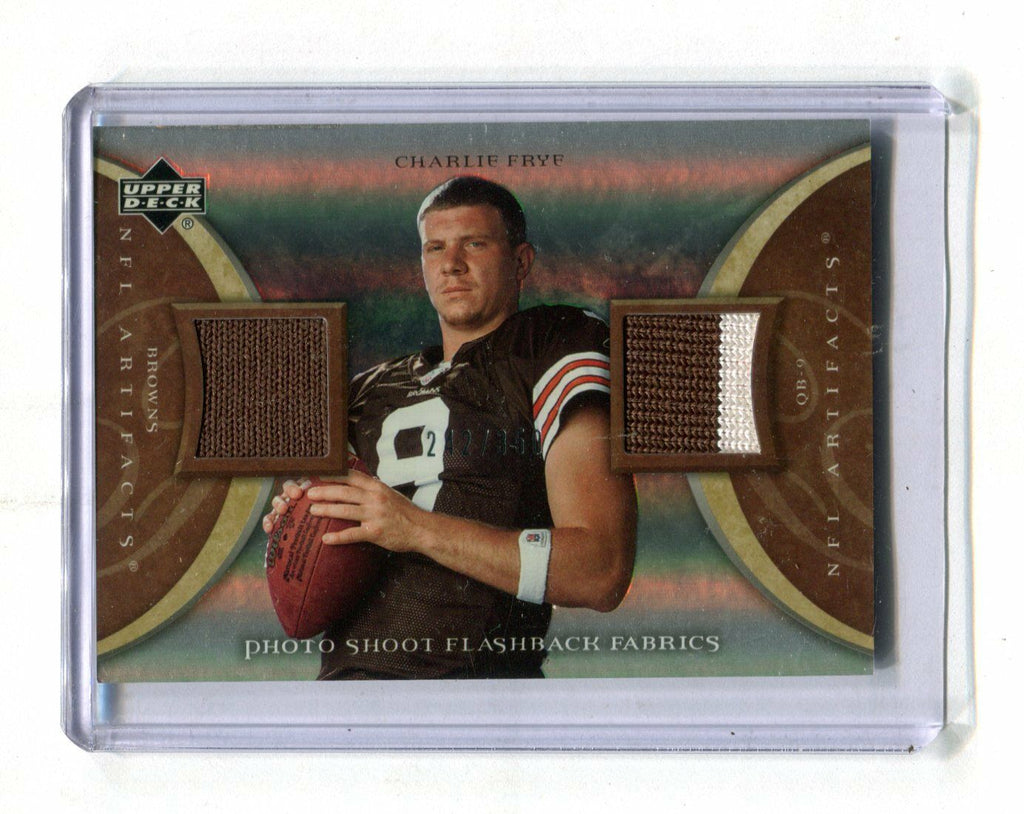 2007 Artifacts Flashback Fabrics Charlie Frye Jersey Card jh40
