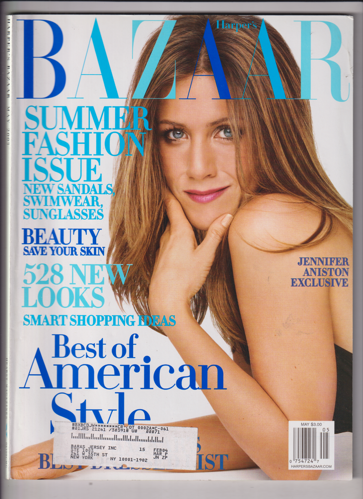 Harper's Bazaar Mag Jennifer Aniston Summer Fashion May 2003 012420nonr