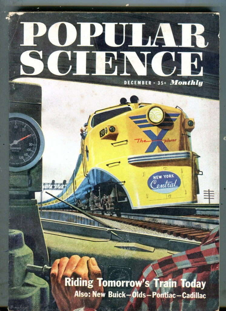 Popular Science Magazine December 1956 Tomorrow's Train NY Central 071017nonjhe