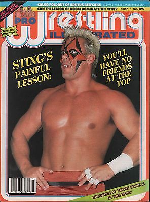 Pro Wrestling Illustrated October 1990 Sting, The Legion of Doom VG 122815DBE