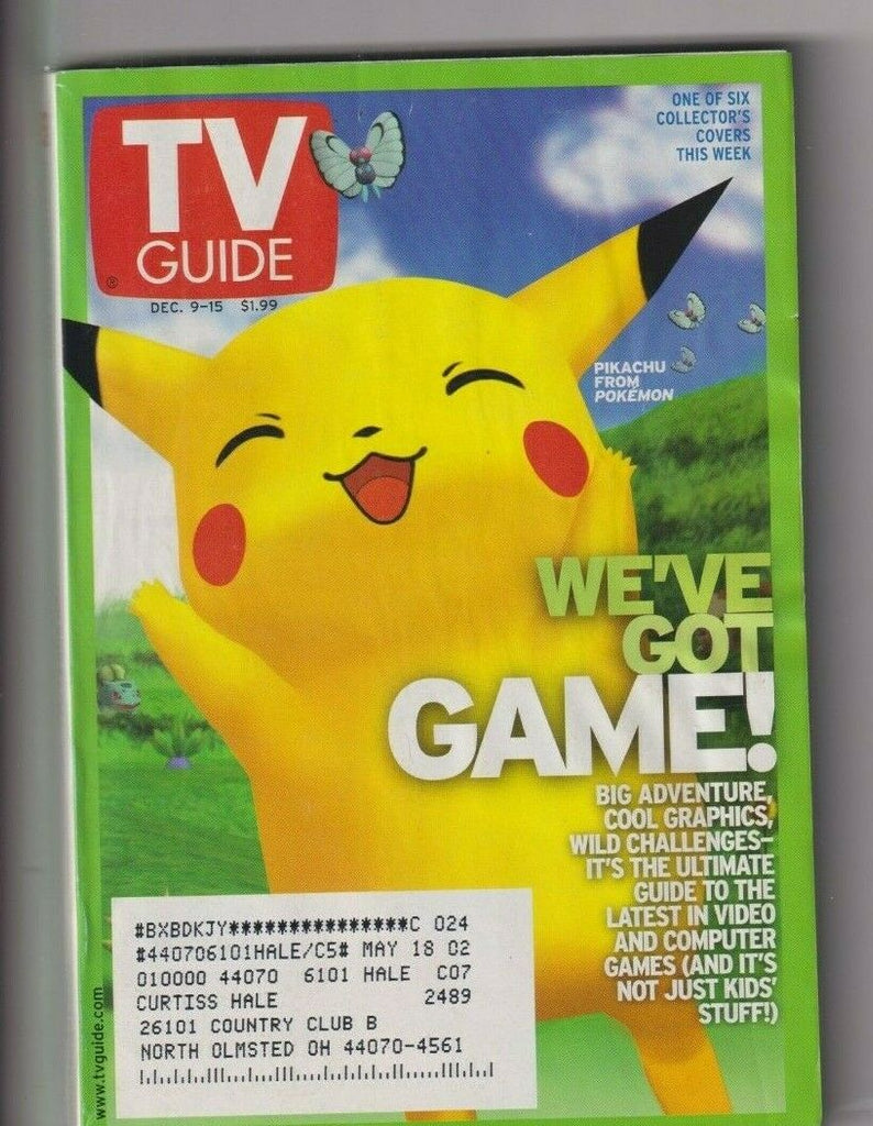 CLEV Metro Ed. Tv Guide Pokemon December 9-15, 2000 111619nonr