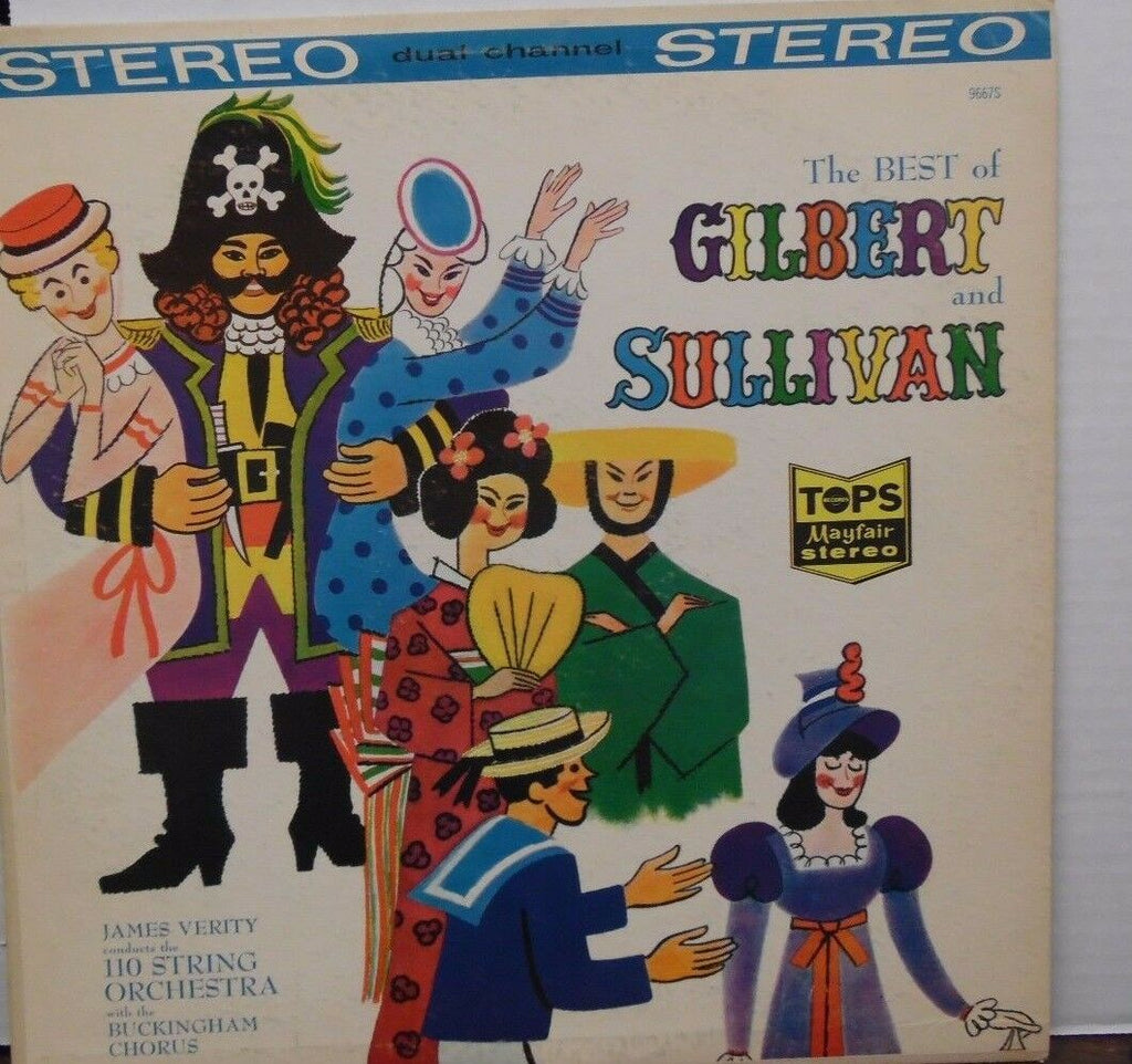 The Best of Gilbert and Sullivan 33RPM 9667S-B Yellow Vinyl 091716LLE