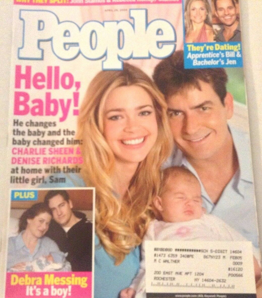 People Magazine Charlie Sheen Denise Richards April 26, 2004 080117nonrh