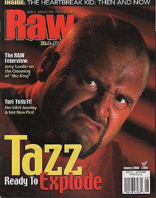 WWF Raw Magazine August 2000 Tazz, Tori EX 121115DBE