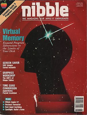 nibble magazine August 1990 Virtual Memory, Screen Saver EX 010416DBE