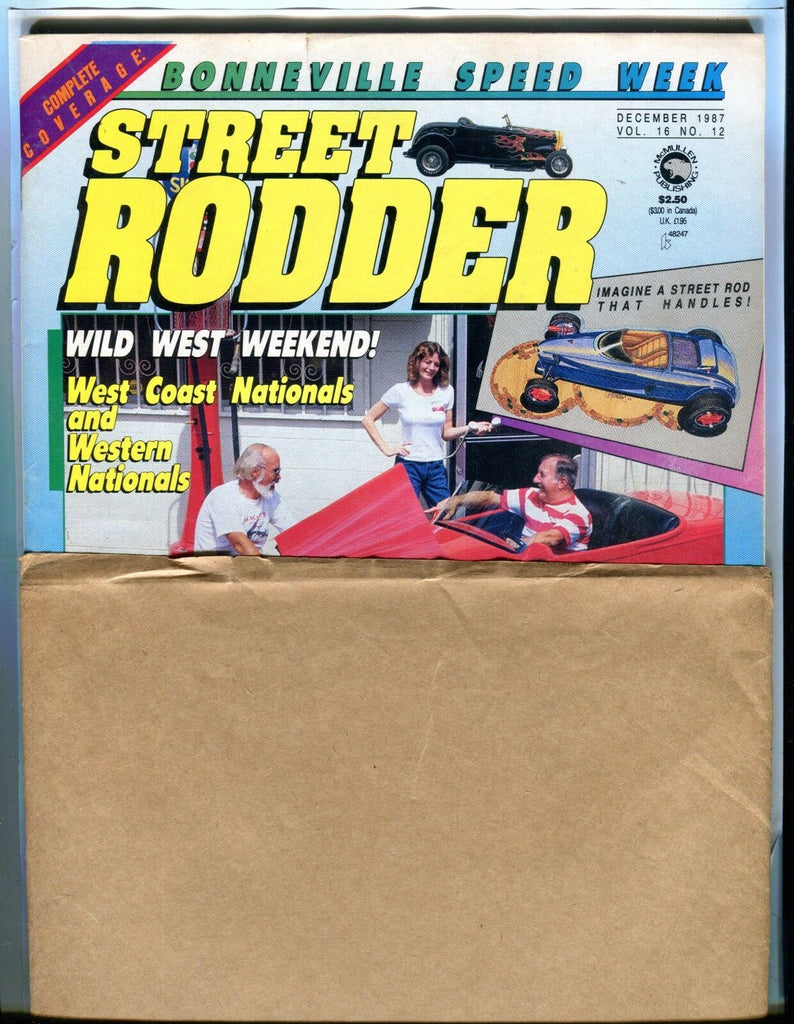 Street Rodder Magazine December 1987 EX In Original Mailer 022817nonjhe