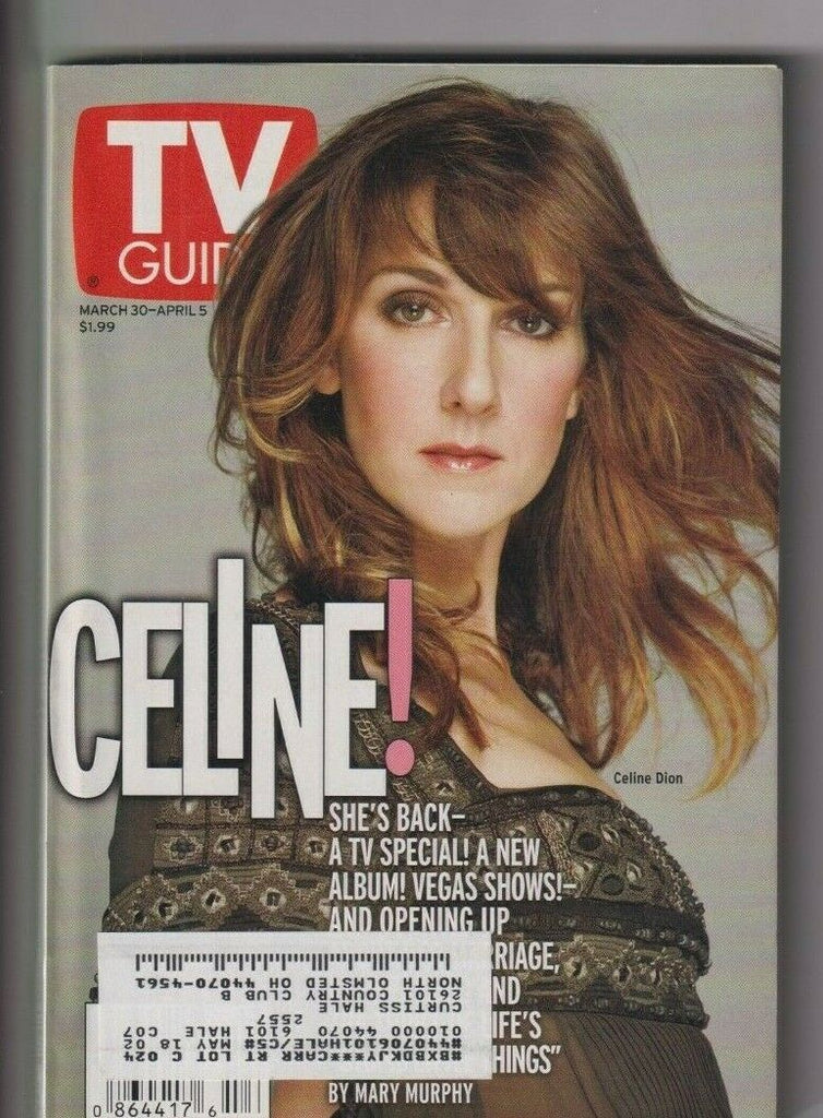 CLEV Metro Ed. Tv Guide Celine Dion Mar/Apr 5, 2002 111619nonr
