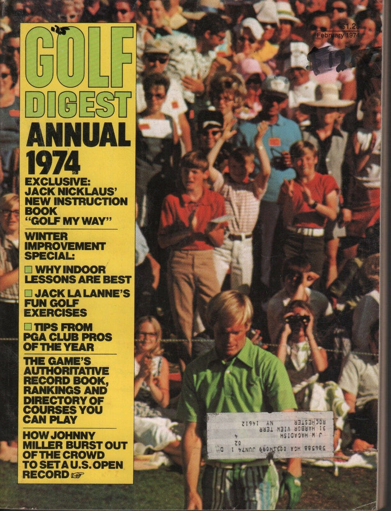 Golf Digest Annual 1974 Jack Nicklaus Johnny Miller w/ML 062718DBE
