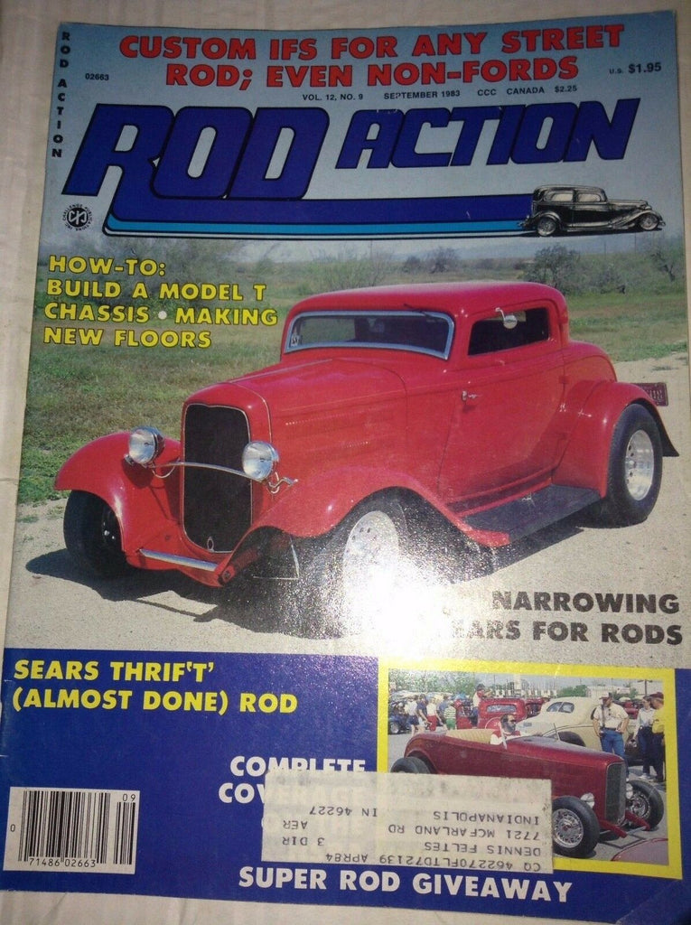 Rod Action Magazine Build A Model T September 1983 040717NONRH