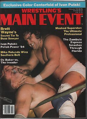 Wrestling's Main Event February 1984 Brett Wayne Complete EX 120915DBE