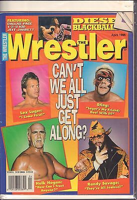 The Wrestler April 1996 Sting, Lex Luger, Diesel, Jeff Jarrett VG 050616DBE