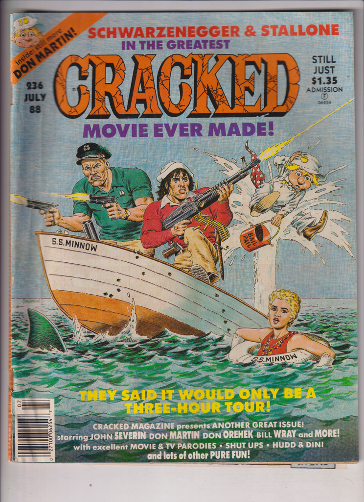 Cracked Magazine Arnold Schwarzenegger & Sylvester Stallone July 1988 121919nonr