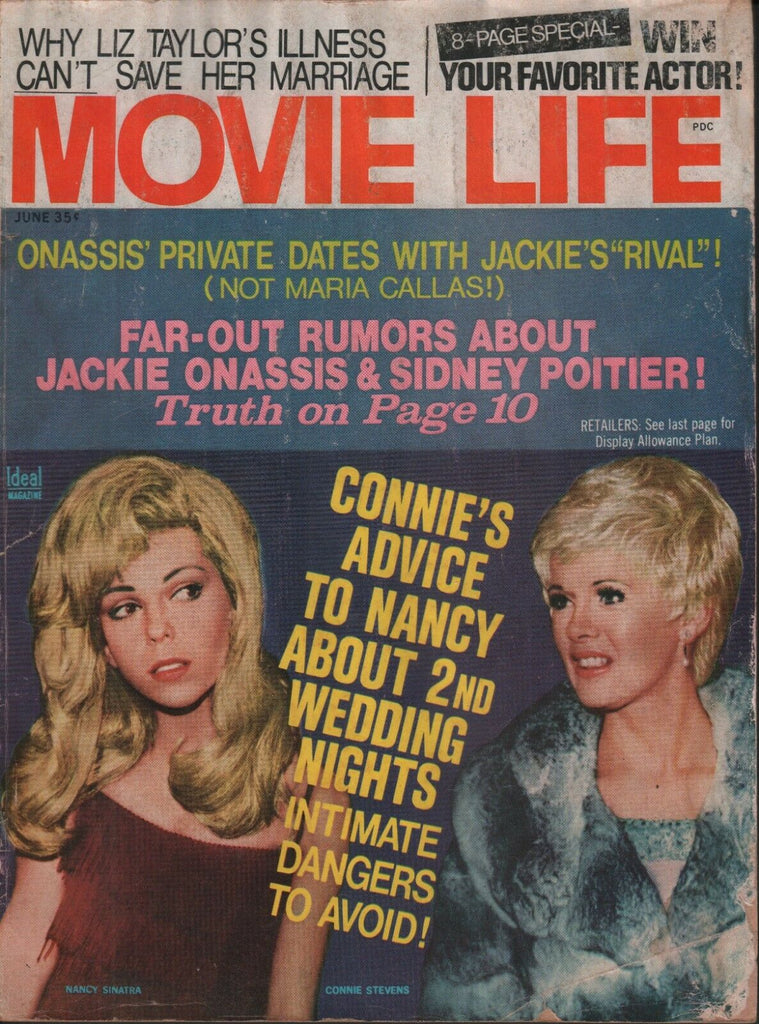 Movie Life June 1969 Jackie Kennedy Onassis Nancy Sinatra 071519AME