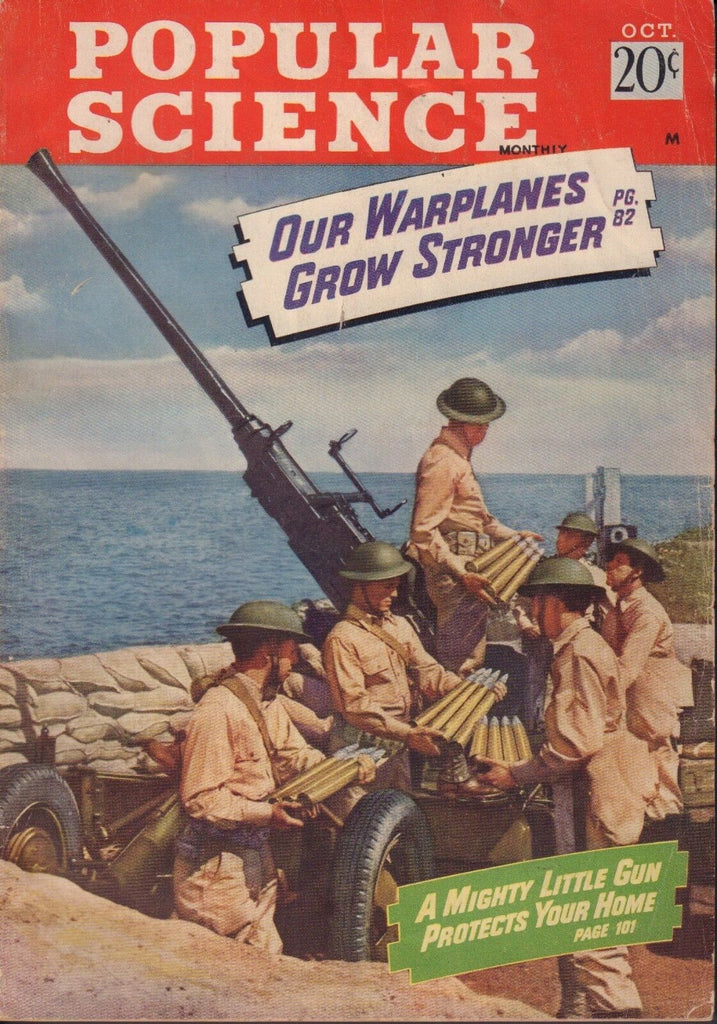 Popular Science Magazine October 1942 Warplanes 102017nonjhe