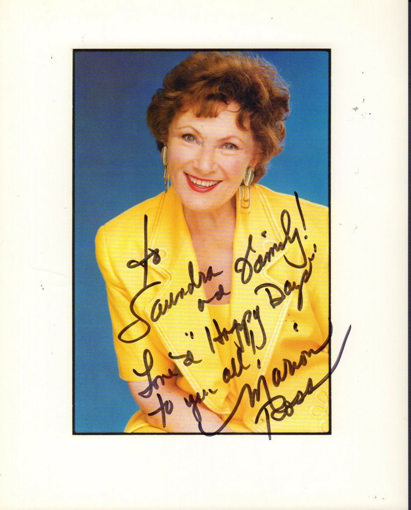 Marion Ross Autographed Signed 8 x 10 Photo Happy Days jhb