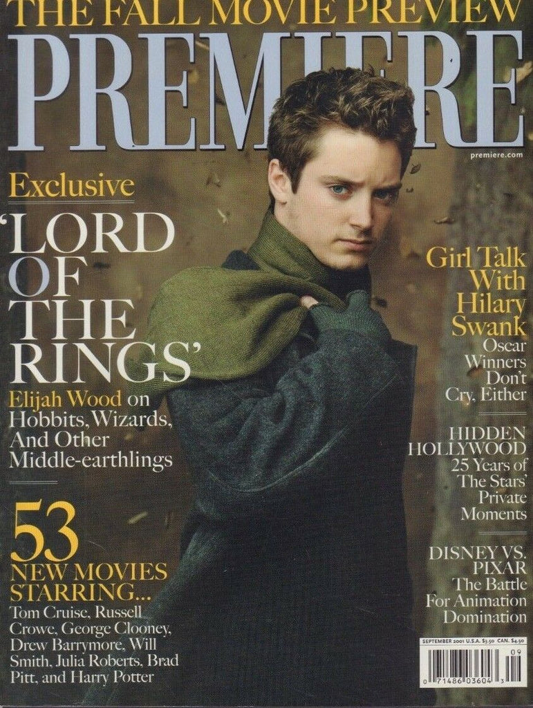 Premiere September 2001 Elijah Wood Tom Cruise Russell Crowe 121918DBE
