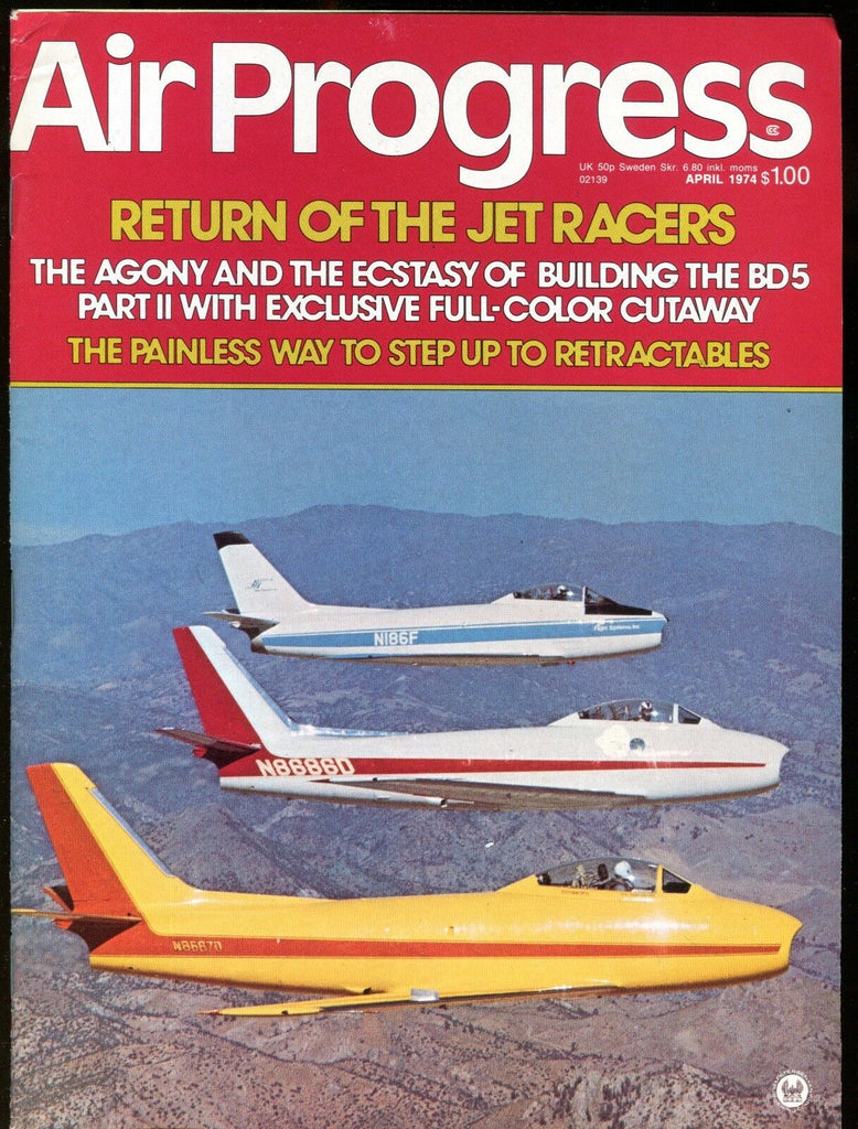 Air Progress Magazine April 1974 Return Of The Jet Racers EX No ML 120216jhe