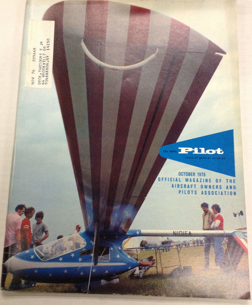 The Aopa Pilot Magazine EAA Fly-In In Memory L.P. Sharples October 1976 120116R