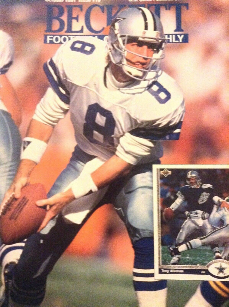 Beckett Football Monthly Magazine Troy Aikman October 1991 120118nonrh