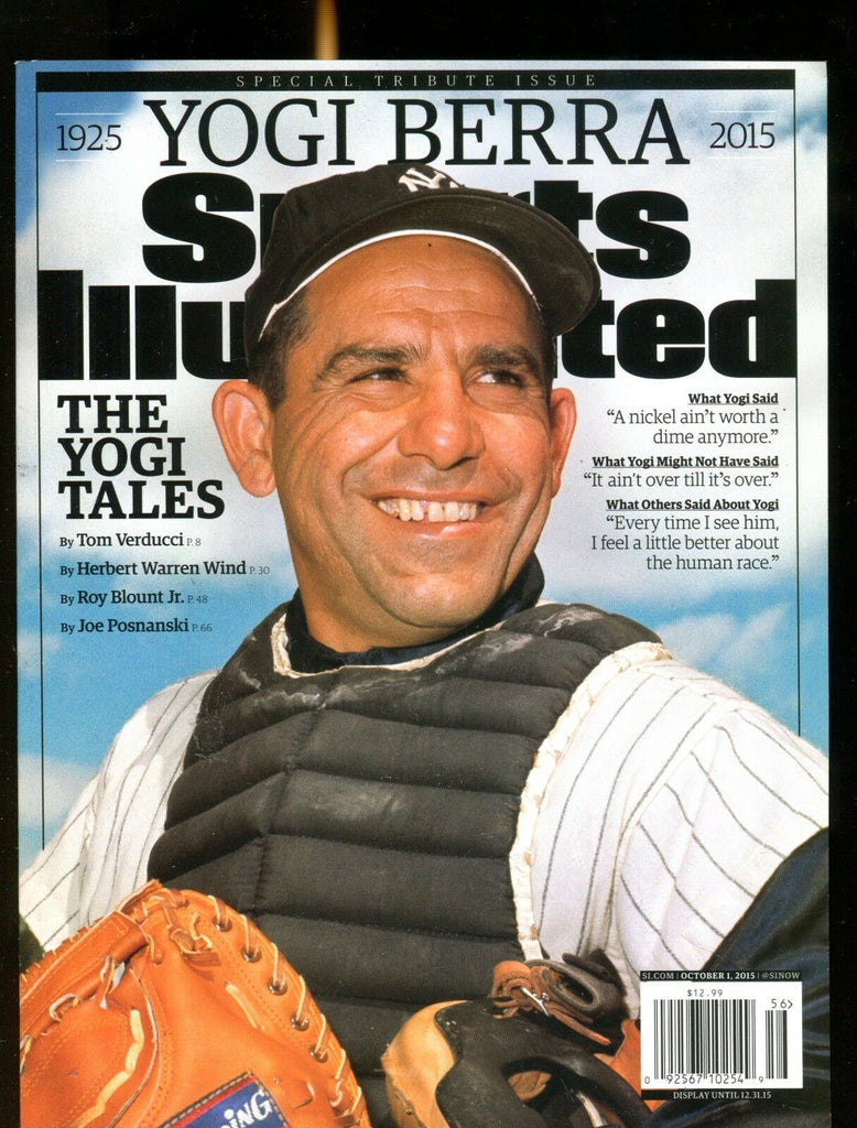Sports Illustrated Magazine 2015 Yogi Berra EX No ML 012617jhe