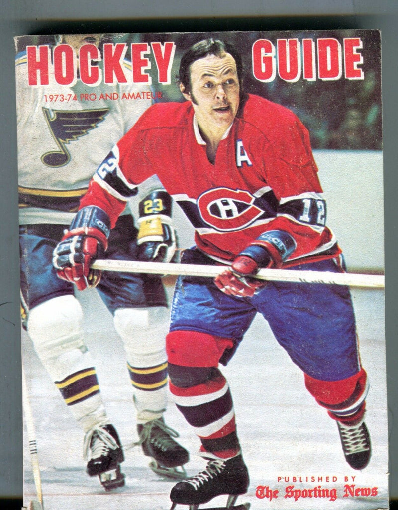 Pro Amateur Hockey Guide 1973-74 Yvon Cournoyer VG 060117nonjhe