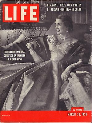 Life Magazine March 30 1953 Birthday, Countess of Dalkeith VG 042016DBE