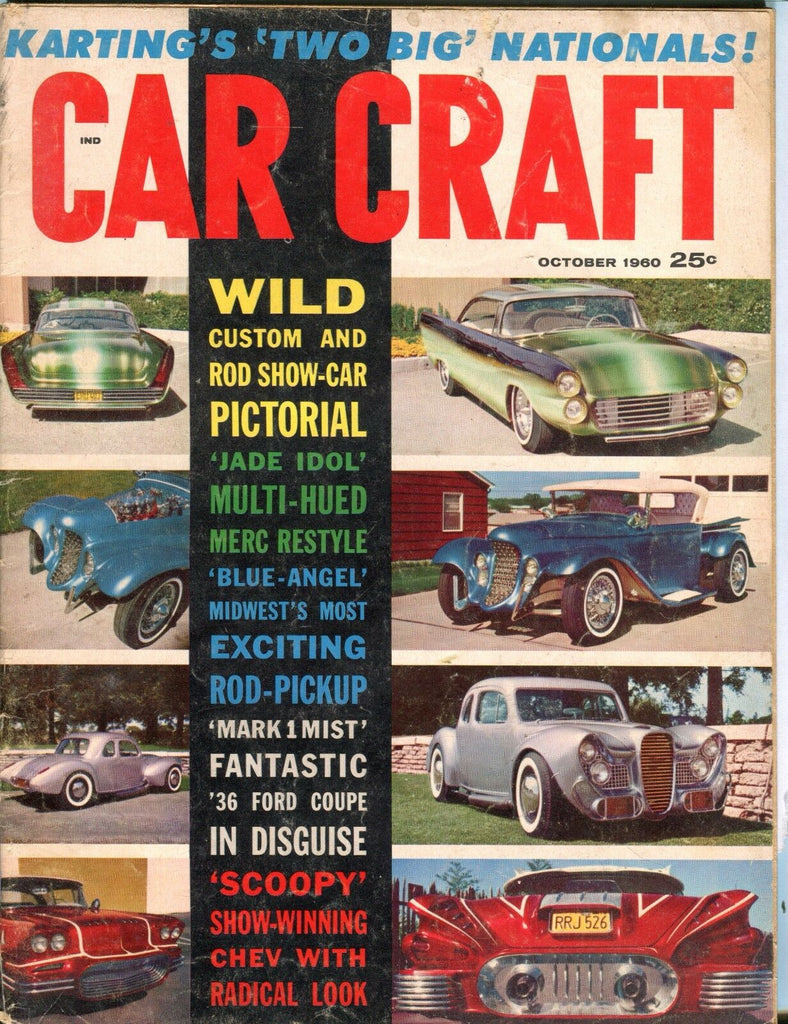 Car Craft Magazine October 1960 '36 Ford Coupe GD No ML 041817nonjhe