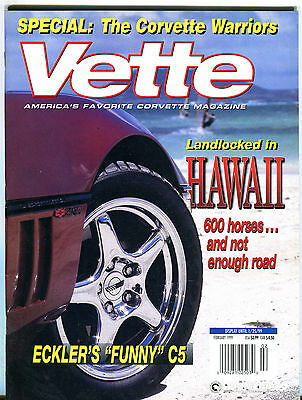 Vette Magazine America's Favorite Corvette Magazine February 1999 EX 012516jhe