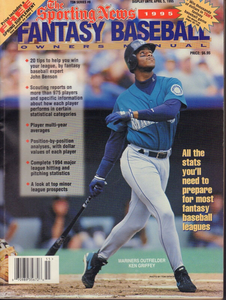 The Sporting News 1995 Fantasy Baseball Ken Griffey Jr. 072917nonjhe