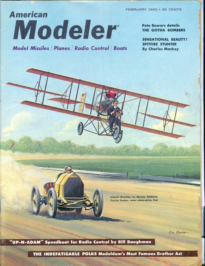 American Modeler Magazine February 1960 Pete Bowers VG No ML 040517nonjhe