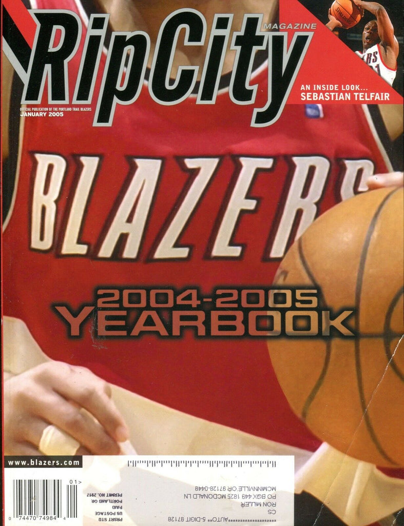 Rip City Magazine January 2005 Yearbook Trailblazers EX w/ML 012517jhe