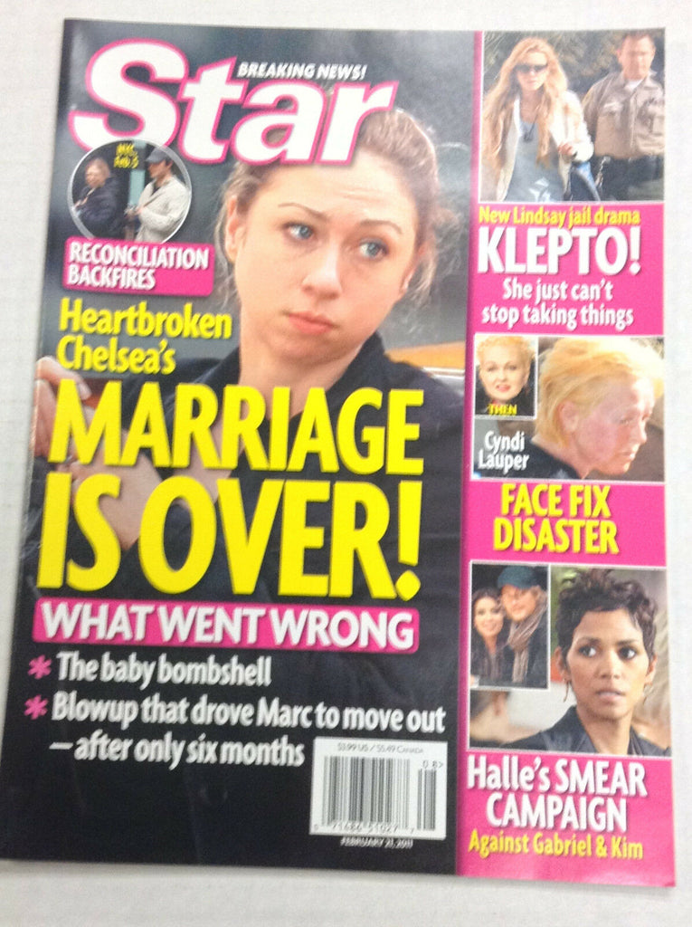Star Magazine Halle Barry Cyndi Lauper February 21, 2011 NO ML 010517R