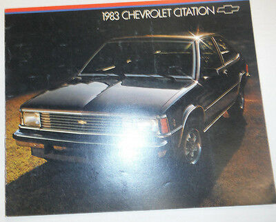 Chevrolet Magazine Citation 1983 122614R