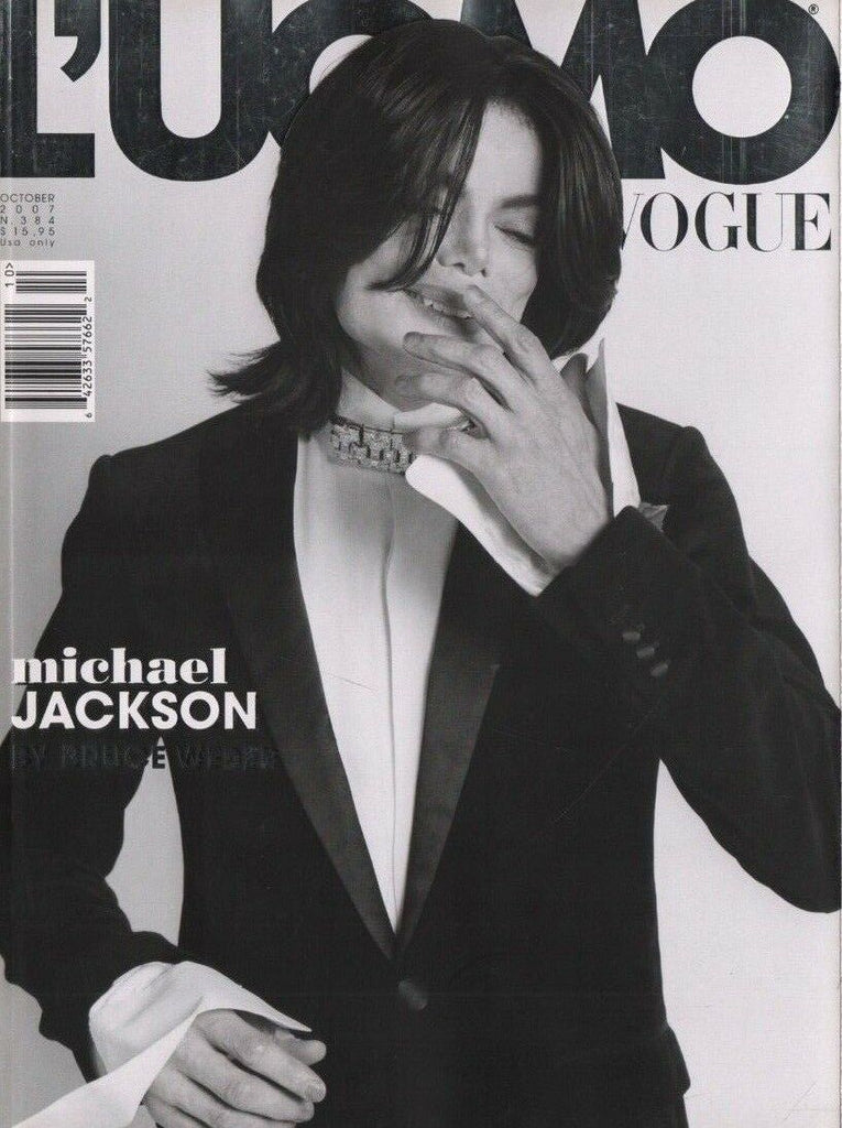Michael Jackson RARE L'Uomo Vogue Bruce Weber October 2007 Fashion Magazine NM